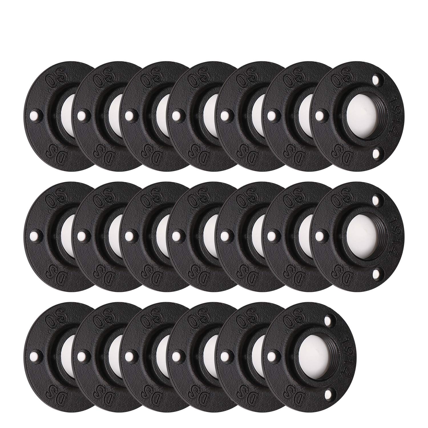 Antirust Black Painted Floor Flange, Home TZH