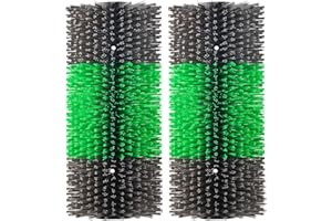 KUNBEIEN Livestock Scratch Brushes, 2PCS, Horse Scratcher Full Massage Brush Kit, Relieves Back Itching for Livestock, Horses, Cattle, Sheep, Pigs, Green