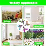 OFFCUP 4 Pack Metal Hummingbird Wall Art Outdoor Decor Rainbow Colorful view 5