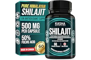 Himalayan Shilajit 500mg Per Capsule – Pure Shilajit for Men & Women | 50% Fulvic Acid | 2 Month Supply | Himalayas & Indian 