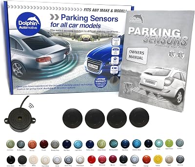 Dolphin Automotive DPS400 Reverse Parking Sensors Four Ultrasonic 32 Colours
