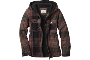Legendary Whitetails Women's Hooded Shacket Berber Lined Shirt Jacket with Drawstring Hood