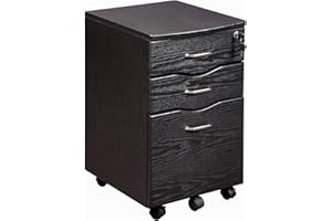 Techni Mobili Rolling Storage and File Cabinet, Espresso