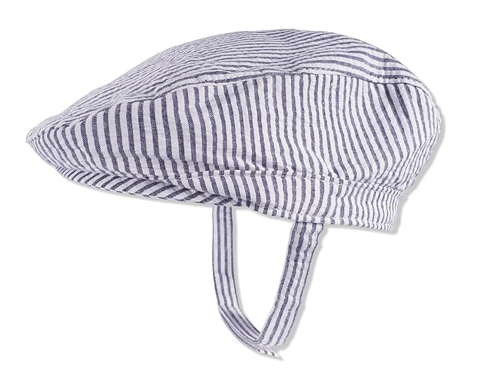 infant white newsboy cap