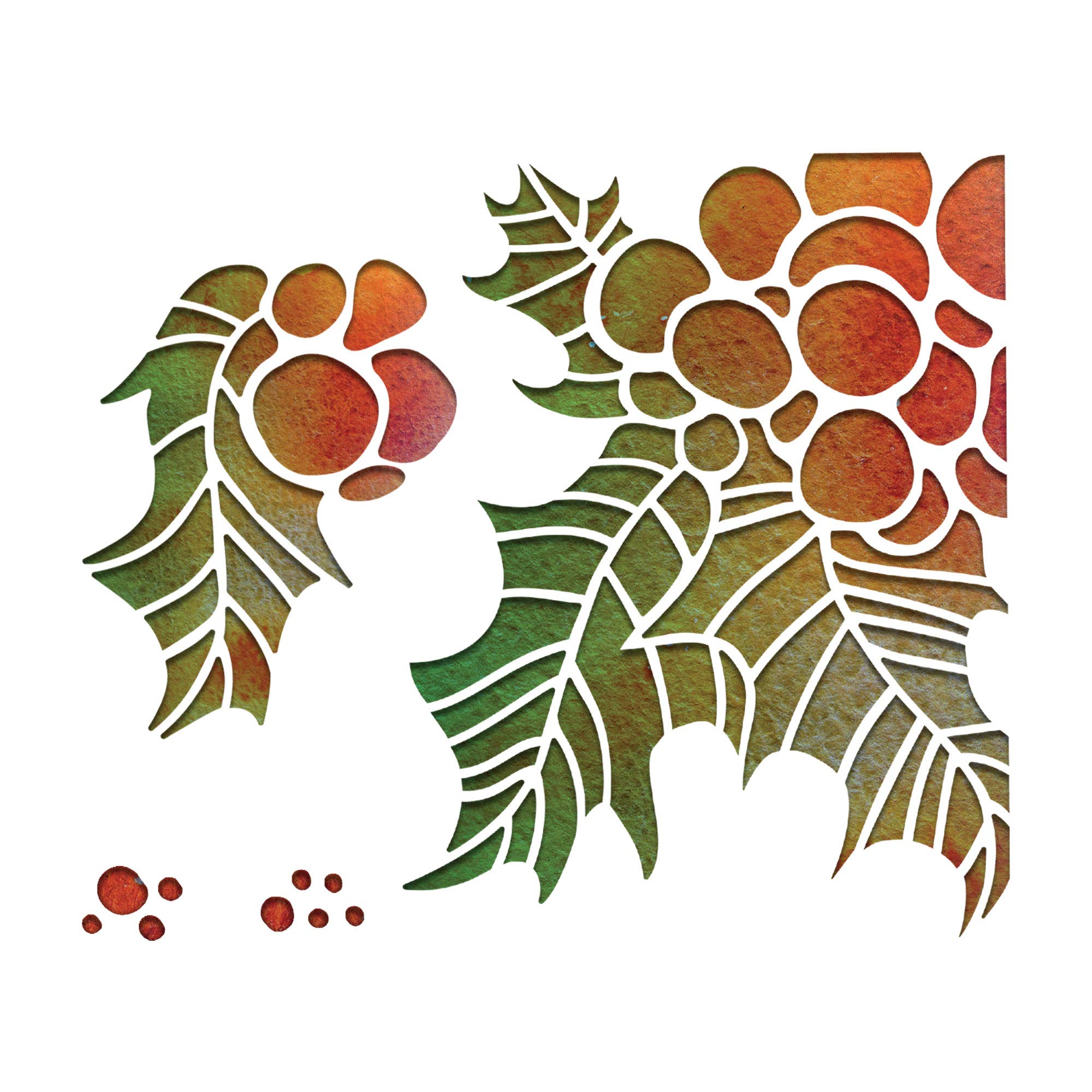 Sizzix Thinlits Die Set 4PK 664738 Holly Pieces by Tim Holtz