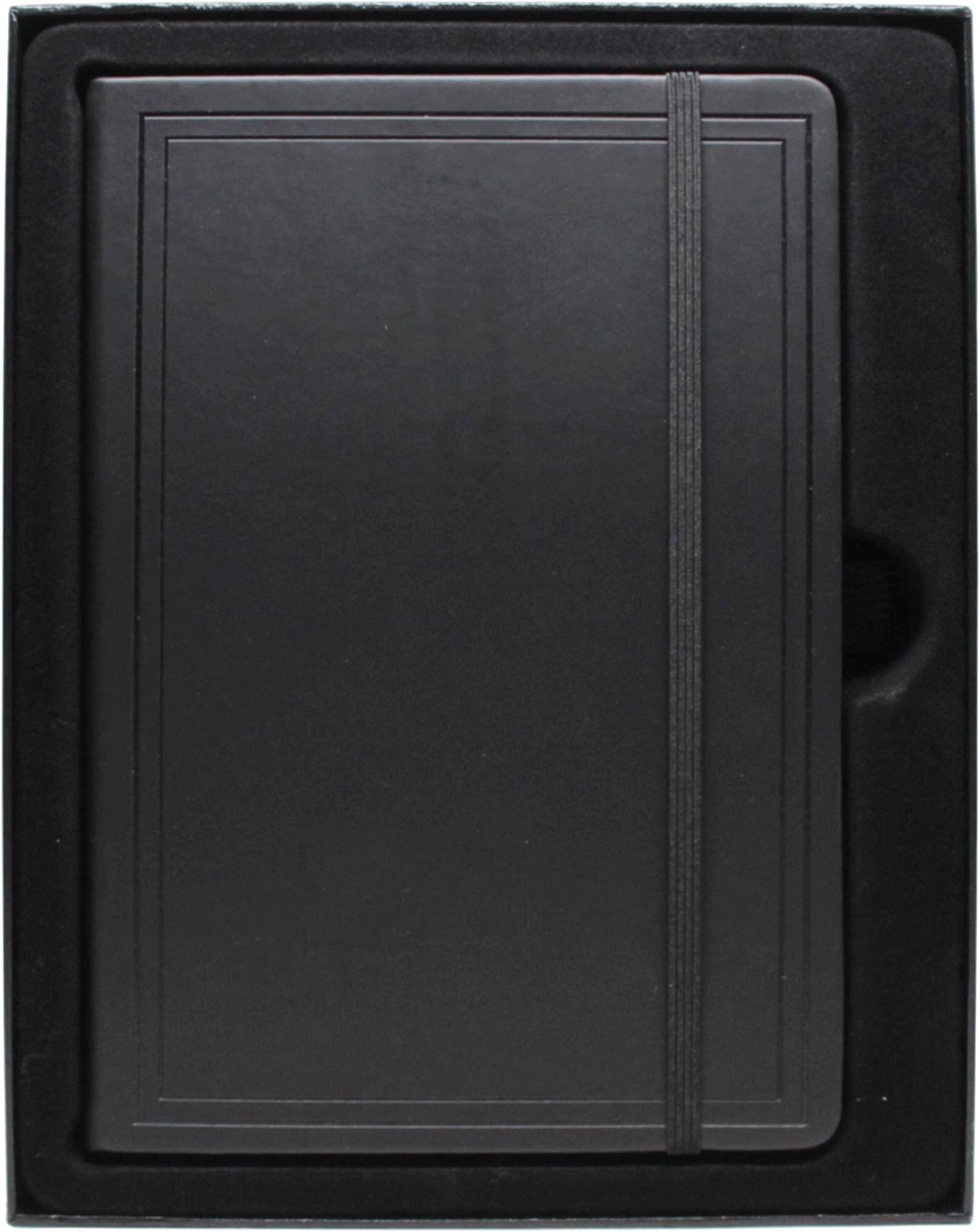 AlphaSketch Premium Hardcover Sketchbook (5.8"x 8.3")- Black Leather Journal in Gift Box - 200 Recycled Blank White Pages - Perfect for Pro Artist Designers, Beginner Artists, Kids