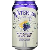 Waterloo Sparkling Water, Water Sparkling Blackberry Lemonade, 12 Pack, 12 Fl Oz