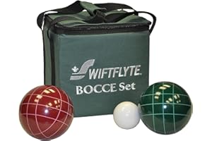 Swiftflyte Professional Bocce Set, Includes 8 Bocce Balls 113mm, 1 Pallino and 1 Carry Case - Perfect for the Backyard and Ou