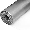 fowong 304 Stainless Steel Mesh 47" x10FT Metal Window Screen Roll for Window Screen Replacement, Durable 20x22 Wire Mesh for Door, Patio, Vent Cover, Sliver