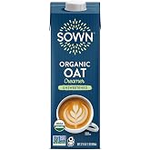 SOWN Organic Oat Creamer Unsweetened - Barista Oat Milk Non Dairy Coffee Creamer - Plant Based, Dairy-Free, Vegan, 0g Added S