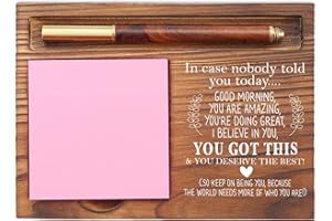 EFFJNSG You Got This Sticky Note Holder, Inspirational Desk Organizer, Motivational Gift for Friends, Coworkers, Teachers, Self-Stick Note Pad Holders EDP126