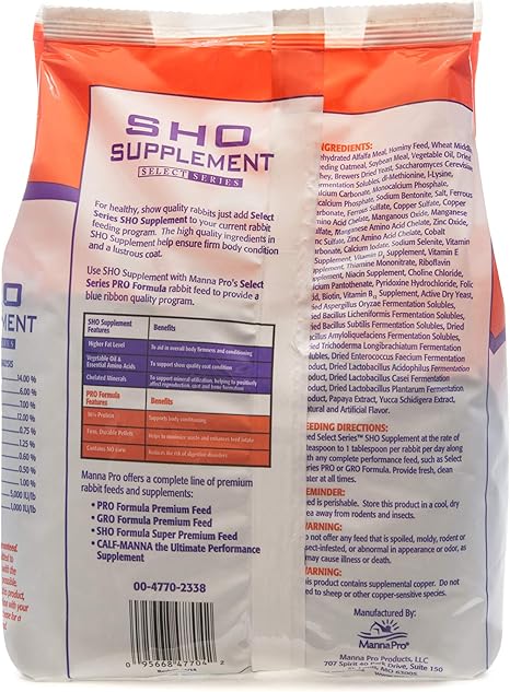 show rabbit supplements