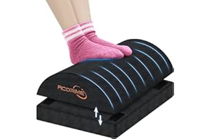 ACDRIME Foot Rest for Under Desk at Work, Under Desks Footrest, Ergonomic 2 Adjustable Heights Footrest, Office Desk Accessor