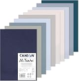 Canson Mi-Teintes Coloured Drawing Paper Pack A4 160gsm Double Sided 10 Colour