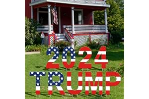 HEORIM 9Pcs Trump 2024 Yard Sign Yard Decorations Placard Voted for Trump Lawn Signs Triggering Signs Rally Decoration Outdoor Lawn Yard Signs 4th of July Decorations Outdoor