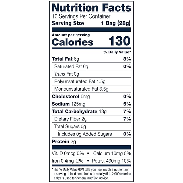 CAPE COD POTATO CHIPS, LESS FAT ORIGINAL KETTLE CHIPS, 1 OZ SNACK BAGS, 10 CT
