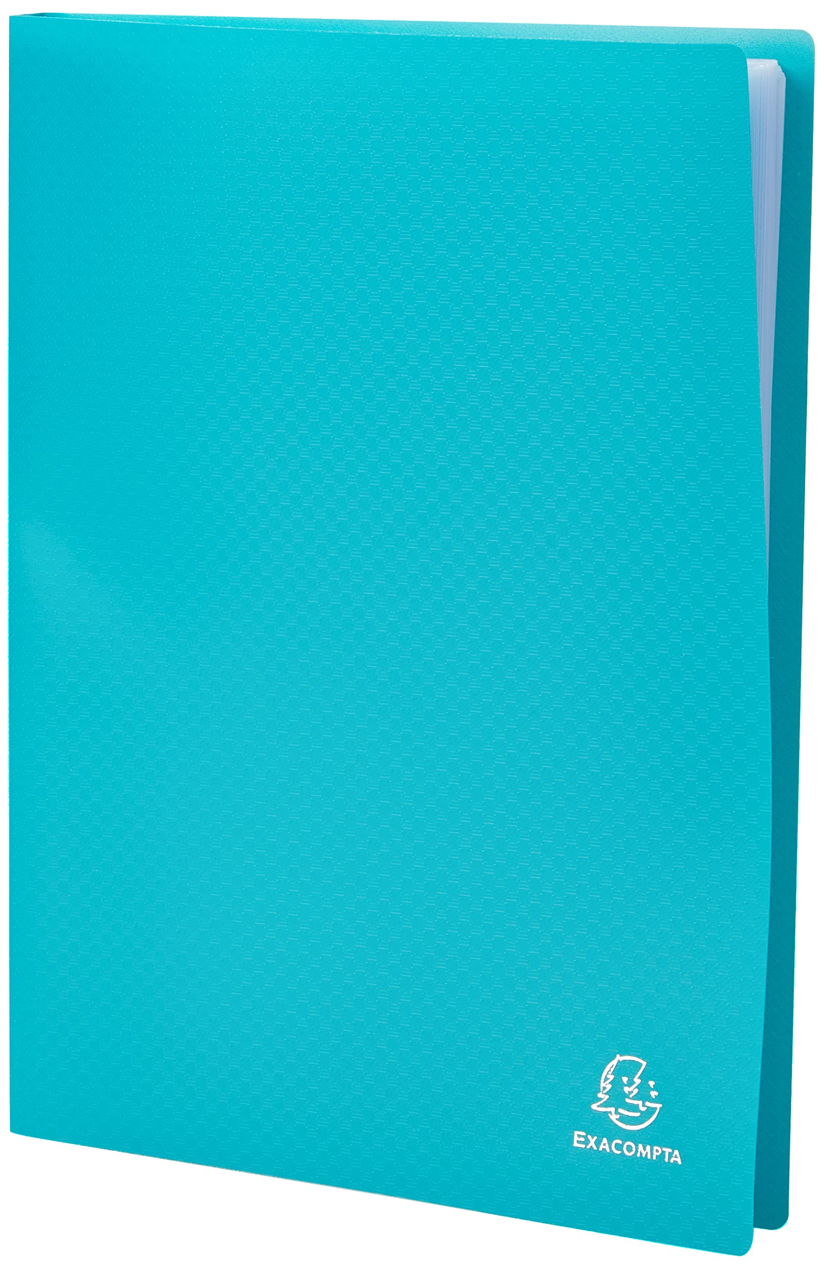 Exacompta - Ref 85103E - Soft PP Display Book - Suitable for A4 Documents, Made from Polypropylene, Lightweight, 100 Pockets, 200 Viewing Pages - Green Cover