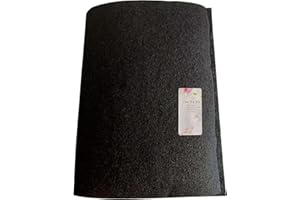 99JGDAX Cut-to-Fit Activated Carbon Filter Sheet Charcoal Air Vent Filters Pad Black Range Hood AC Replacement Fabric Filter 1 Pack 16" x 48" x 0.125"