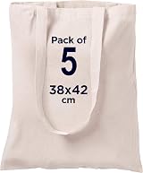 CENTRIX Natural Cotton Reusable Grocery Bag 15 x 16 5.5 oz Tote view 9