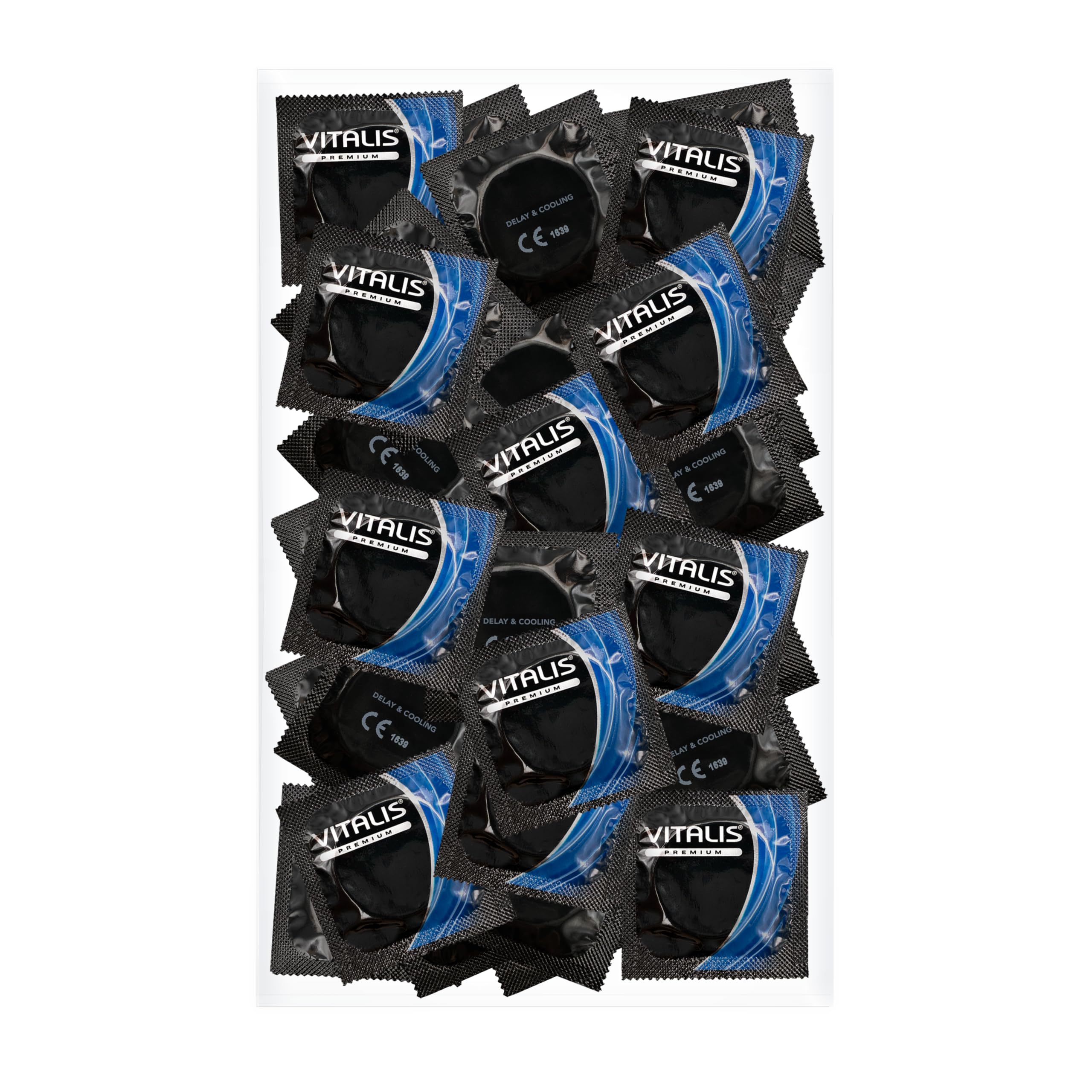 Vitalis Premium Delay & Cooling - 100 prolonging Condoms Against Premature Ejaculation