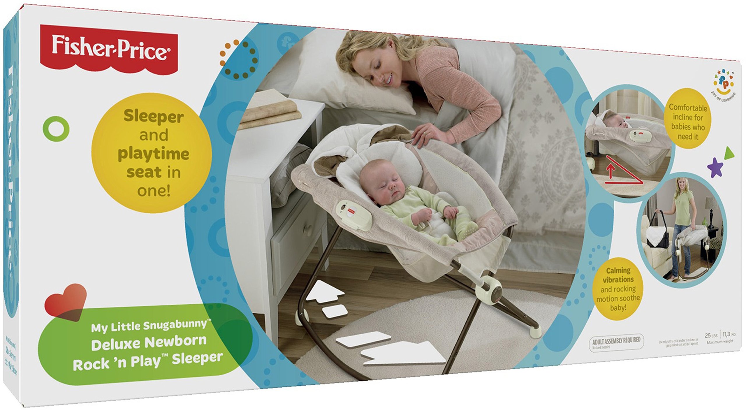 FisherPrice Deluxe Rock 'n Play Sleeper, Snugabunny Pricepulse