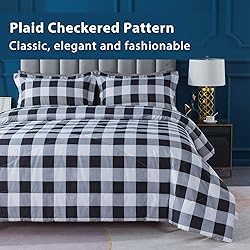 Andency Black Gray White Comforter Set Full