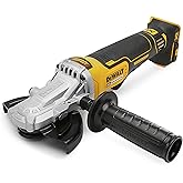 DEWALT 20V MAX* XR Angle Grinder with Brake, 5-Inch, Flathead Paddle Switch, Tool Only (DCG413FB)