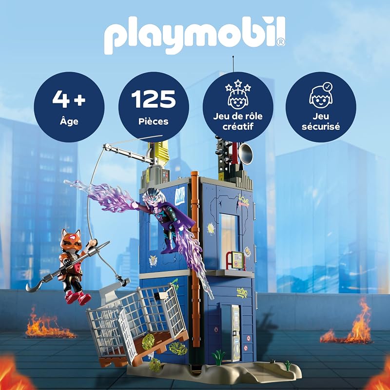 | Heroes | Duel à la Tour du héros | Kit de Jeu chargé d'action pour des Duels passionnants | avec Figurines et Accessoires détaillés pour Enfants à partir de 4 Ans | 72022