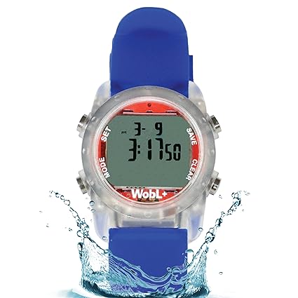 WobL + Wasserdichte Vibrierende Uhr (BLAU)