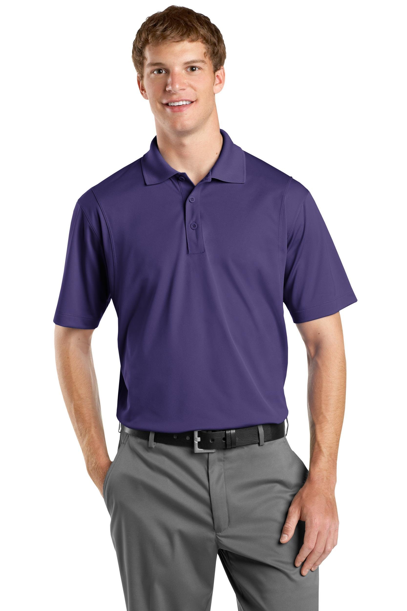 SPORT-TEK Men's Micropique Sport Wick Polo L Purple
