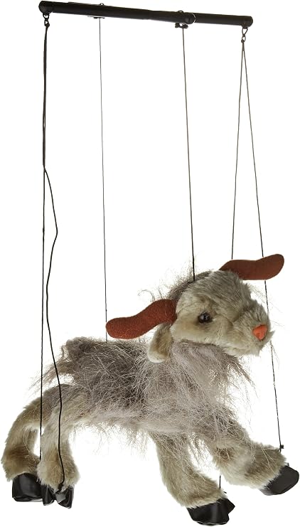 Amazon Com Sunny Toys 16 Bebe Gris Marionette De Cabra Toys Games