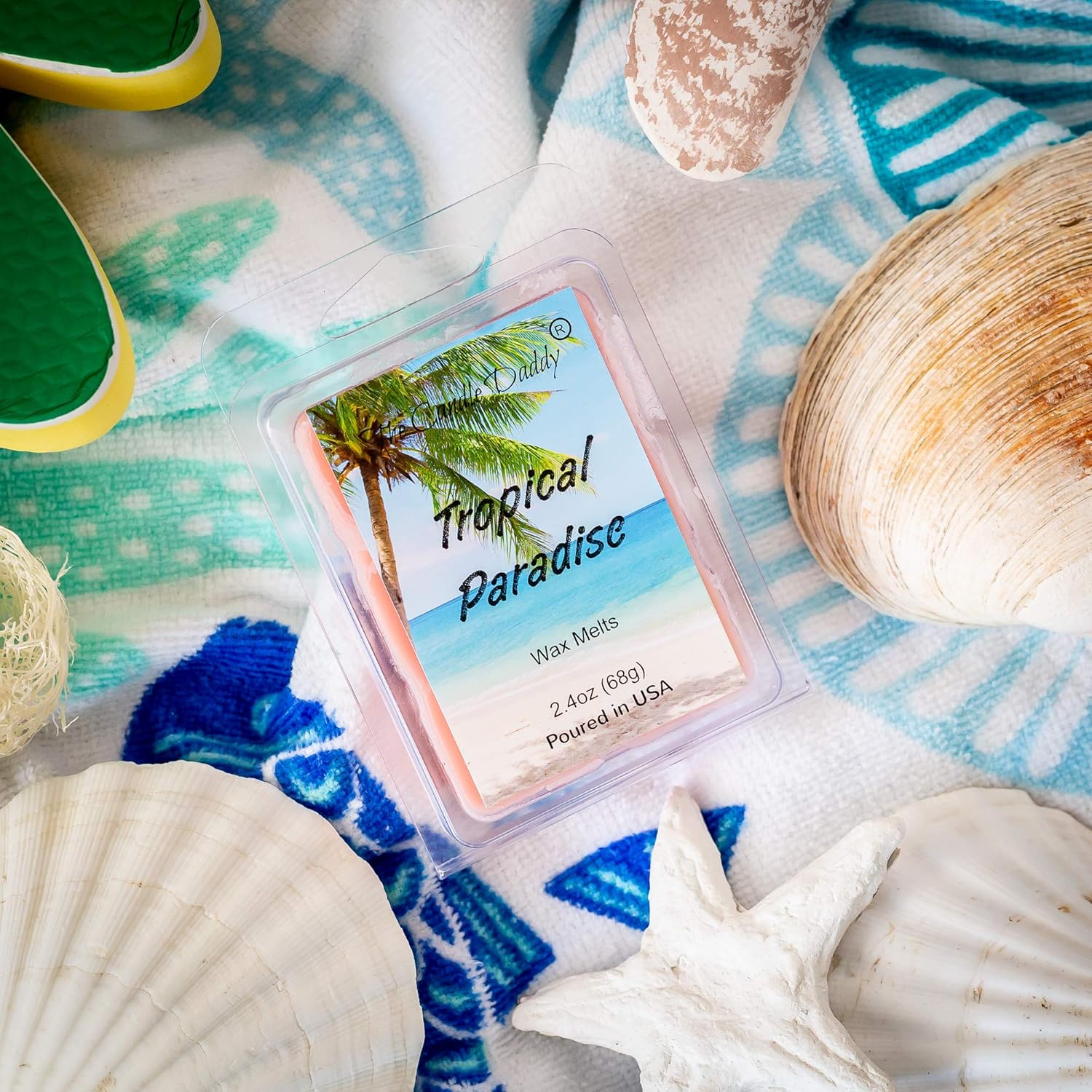 Amazon Com Tropical Paradise Scented Wax Melt 2 Ounces 6 Cubes 1 Pack Home Kitchen