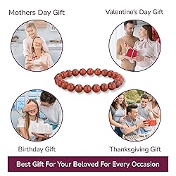 Crystal Vibe Red jasper Crystal Bracelet for