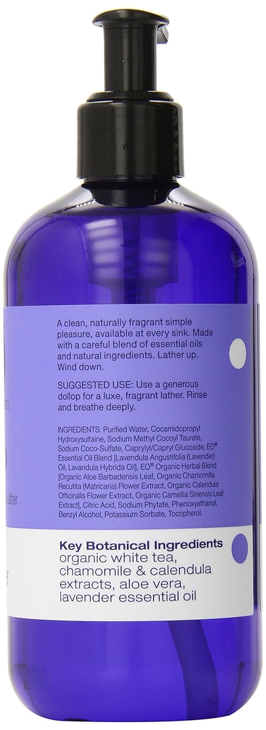 EO Sulfate-Free Moisturizing Hand Soap - French Lavender - 12 Ounces - 3 Count : Hand Washes : Beauty