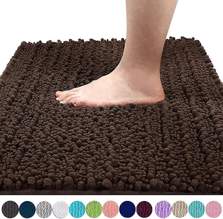 Bathmats Rugs Toilet Covers 24 X17 Choco Brown Soft Luxury Micro Plush Anti Skid Foam Bath Mat Rug Home Garden Vibranthns Lk