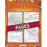 Coloring Broadway - Fiddler on The Roof Inspired Coloring Pages (Set of 4), Wonder or Wonders Musical Merchandise, Printed on Matte Card Stock (8 1/2” x 11”), Ideal Gift for a Broadway Theater Lover
