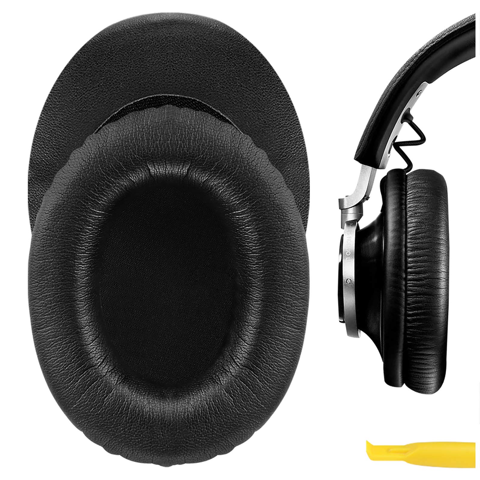 Geekria Replacement Ear Pads for Philips L1, L2, L2BO Fidelio Headphones Ear Cushions, Repair Parts (Black)