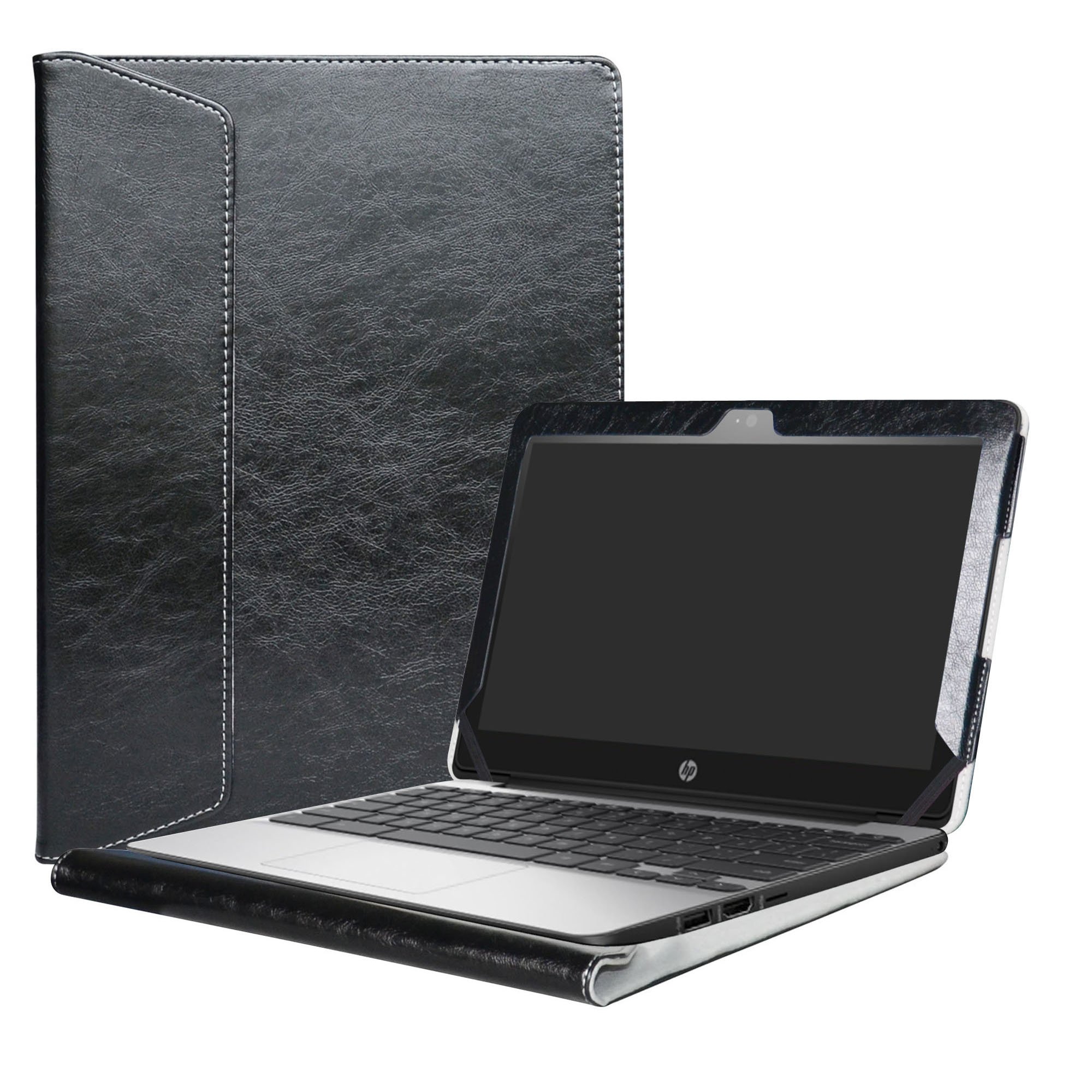 Alapmk Protective Case Cover For 11.6" HP Chromebook 11 G5 EE / G4 / G3 / G2 / G4 EE / 11-2000 Series Laptop,Black