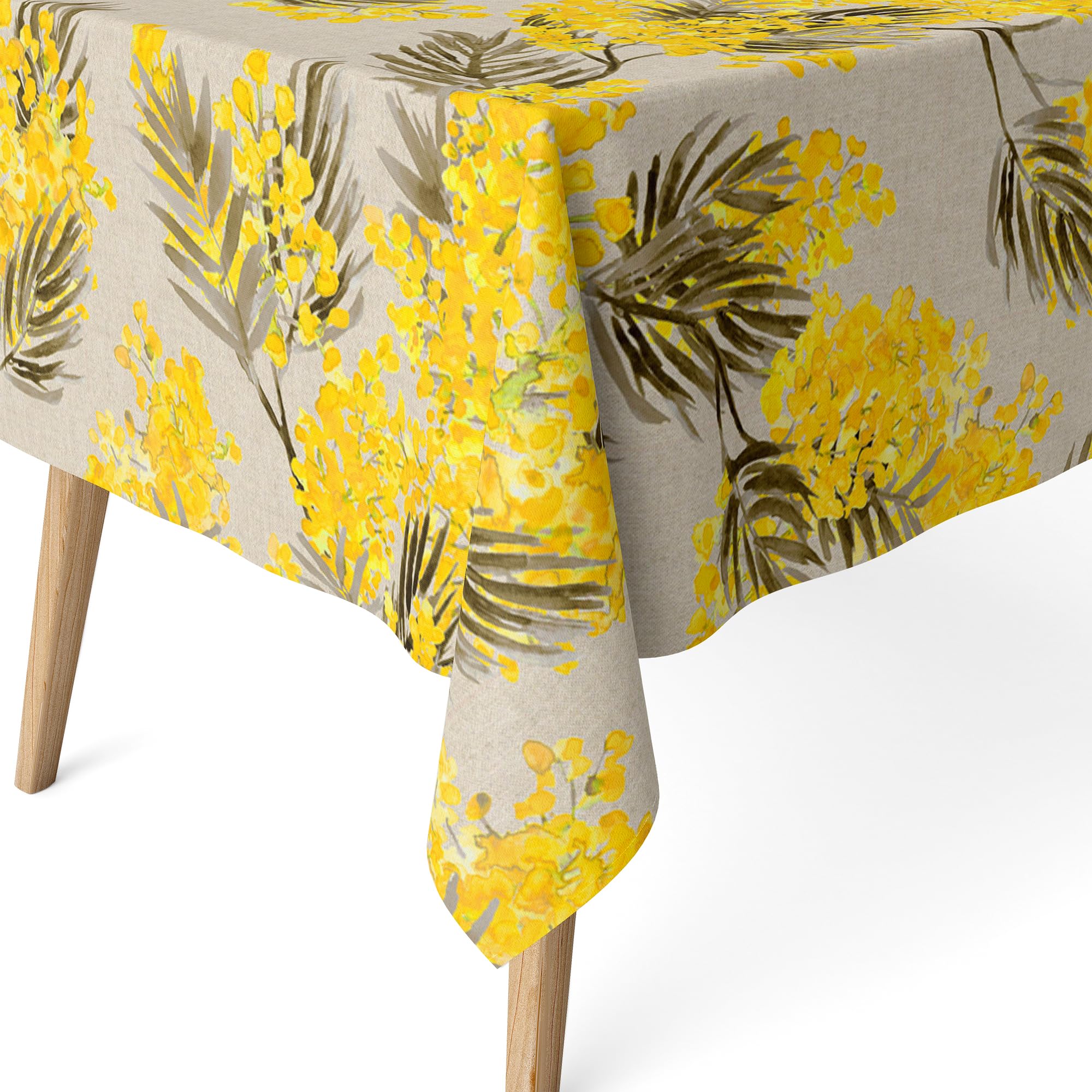 Martina Home Mimosa Beige Resin Tablecloth 140 x 140 cm — image 1