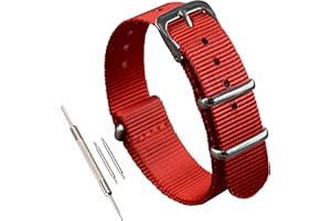MZBUTIQ Thin Nylon Watch Strap Band Replacement(10-24mm)