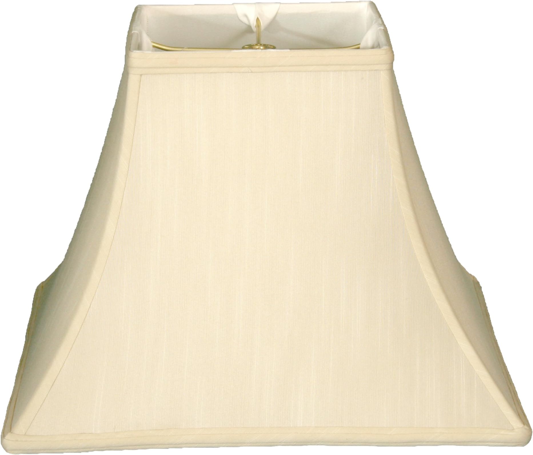 Royal Designs, Inc. Regal Square Bell Lamp Shade, 6 x 12 x 10.5, Eggshell (BSO-715-12EG)