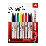 Sharpie Permanent Markers, Fine Point, 8