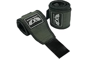 WARM BODY COLD MIND Premium Cotton Weight Lifting Wrist Wraps for Crossfit - Powerlifting Wrist Straps, Deadlift, Weightlifti