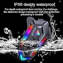 FEYA Motorcycle Helmet Speakers with 16-Types RGB