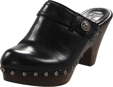 black leather clogs for sale