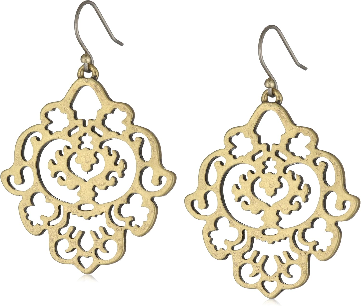 Lucky Brand Gold Openwork Drop Earrings Jewelry