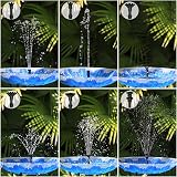 AISITIN 3.5W Solar Fountain Pump with 16 Nozzles 4.9ft Tubing Garden Pond view 4