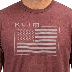 KLIM Men's Patriot Flag Tri-Blend Short Sleeve Tee
