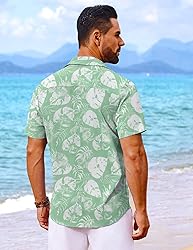 COOFANDY Men's Casual Shirts Resort Wear Short