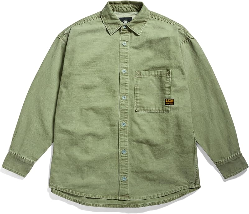 Donna Relaxed Overshirt, Verde scuro (sun faded sage gd D24344-D491-G552), S